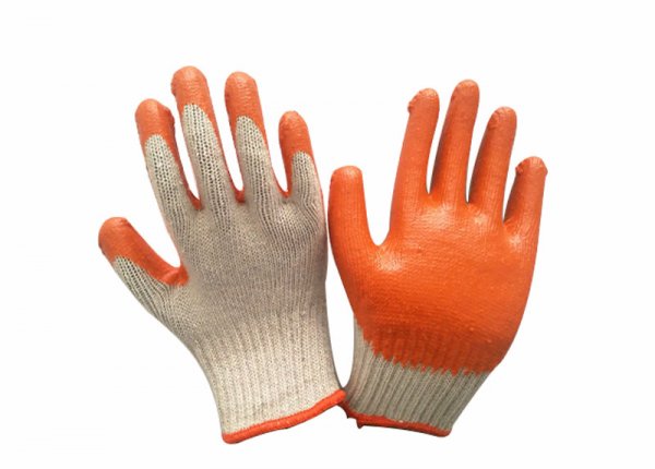 7/10 gauge smooth latex coated glove