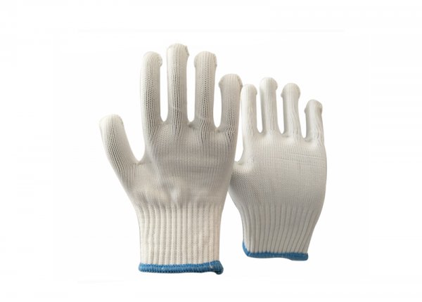 10gauge white polyester glove