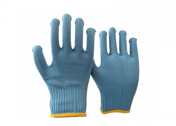 10gauge blue polyester glove