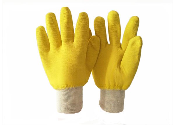 HEAVY DUTY YELLOW LATEX COATED COTTON JERSEY LINER