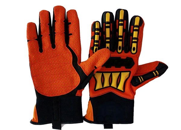 4543 Mechanic TPR Impact Working Safety Gloves Work for Oil and Gas