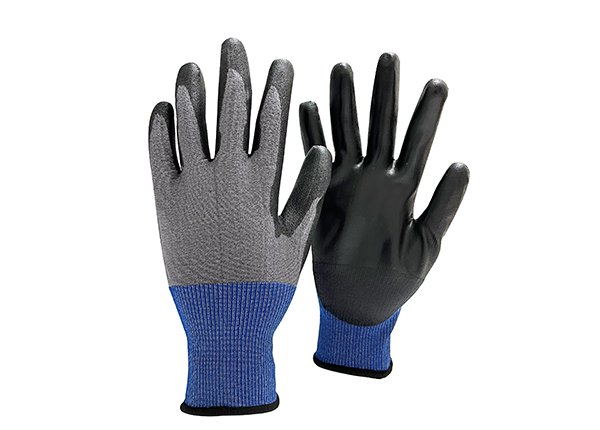 18 gauge nylon/spandex black PU coated gloves