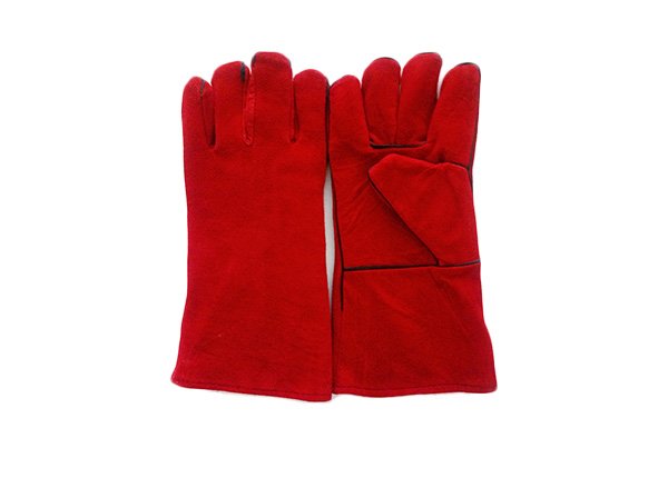 Leather welding safety gloves