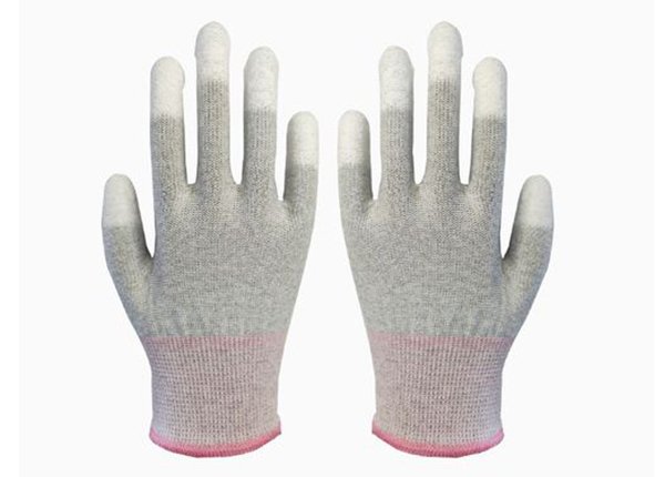 13 gauge carbon fiber liner finger pu coated gloves