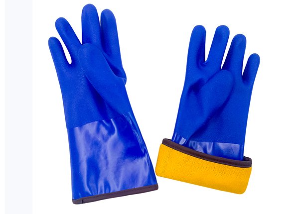 PVC fleeced warm winter Gloves