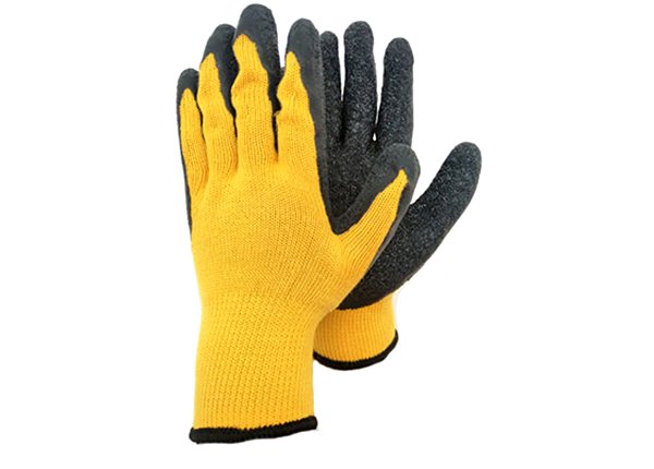 10 gauge 5 thread latex coated gloves