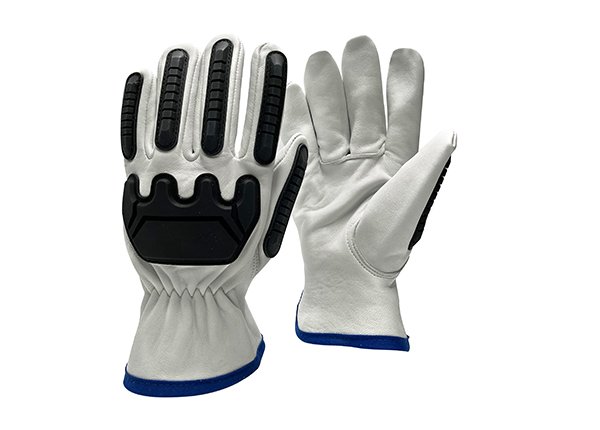 Special design impact resistant leather gloves 