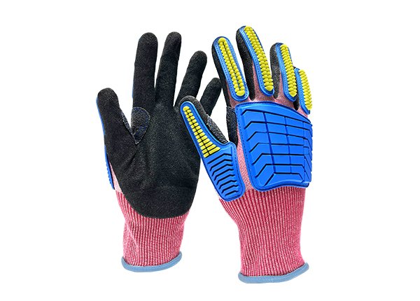 18 gauge Nylon + HPPE liner & Sandy Nitrile coated Impact Protection  gloves