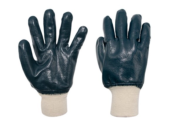 Full Nitrile coating gloves with Knitted wrist cuff