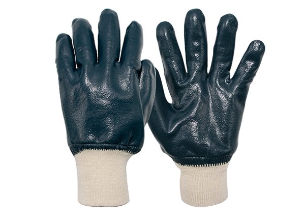 Full Nitrile coating gloves with Knitted wrist cuff