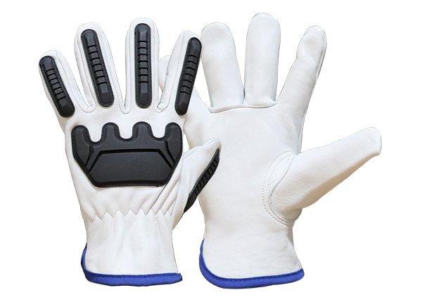 Special design impact resistant leather gloves 