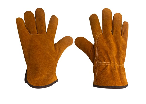 Thickened full cowhide heat insulation work gloves