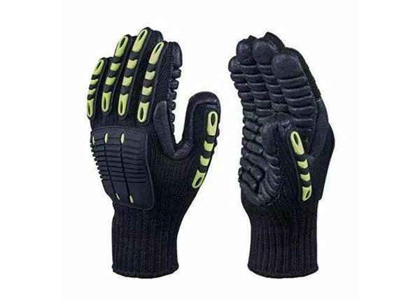 TPR Protective Shock  absorption Mechanic Gloves 