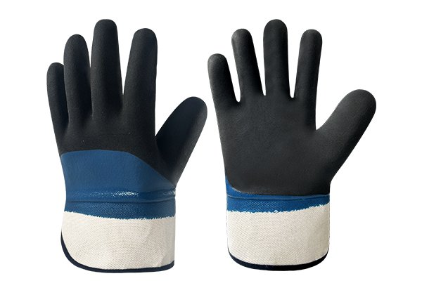 Incomplete Sandy Nitrile coated heavy duty work gloves