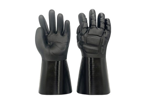 Double PVC coated Impact resistance waterproof gloves 